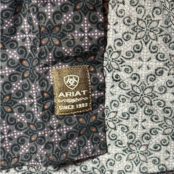 Ariat Men's Wyatt Stretch Classic Fit Long Sleeve Button-Down Western Shirt XXL - Picture 4 of 14